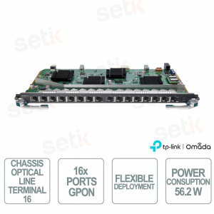 TP-Link DeltaStream DS-LGPA-16 Scheda GPON 16 Porte 20 km Split 1:128 per OLT Chassis