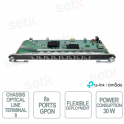 TP-Link DeltaStream DS-LGPA-8 Scheda GPON 8 Porte 20 km Split 1:128 per OLT Chassis