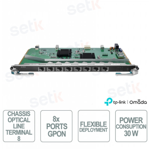TP-Link DeltaStream DS-LGPA-8 Scheda GPON 8 Porte 20 km Split 1:128 per OLT Chassis