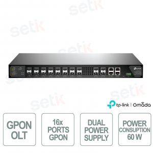 TP-Link DeltaStream DS-P7001-16 OLT GPON 16 Porte 10G Split 1:128 20 km per Reti Fibra