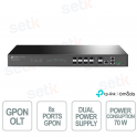 TP-Link DeltaStream DS-P7001-8 OLT GPON 8 Ports 10G Split 1:128 20 km for Fiber Networks
