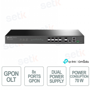 TP-Link DeltaStream DS-P7001-8 OLT GPON 8 Porte 10G Split 1:128 20 km per Reti Fibra