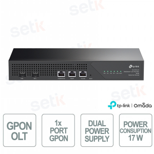 TP-Link DeltaStream DS-P7001-1 OLT GPON 1 port 10G Split 1:128 60 km pour réseaux fibre optique