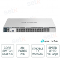 Omada S7500-24Y4C Switch L3 24 SFP28 25G e 4 QSFP28 100G per Reti Enterprise
