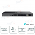 Omada SG5428XF Switch Lite L3 24 SFP Ports, 4 SFP+ 10G and Stacking