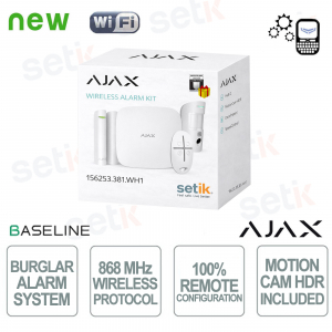 Ajax Starter Kit Cam HDR Wireless GPRS / Ethernet 2SIM 2G HDR White Version