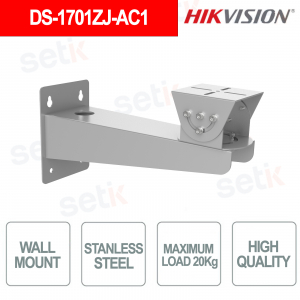 DS-1701ZJ-AC1 316L Stainless Steel Wall Mount for Indoor and Outdoor Use 20 kg - Hikvision