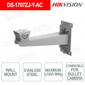 Support mural antidéflagrant en acier inoxydable 316L DS-1707ZJ-Y-AC pour caméra bullet (charge maximale : 50 kg) - Hikvision