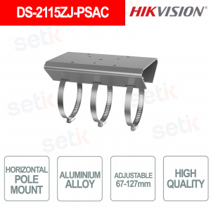 DS-2115ZJ-PSAC Adjustable Aluminum Pole Mount 67-127mm - Hikvision