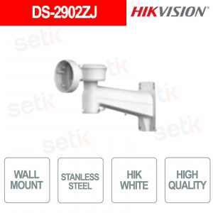 DS-2902ZJ Stainless Steel Wall Mount Bracket for Video Surveillance - Hikvision