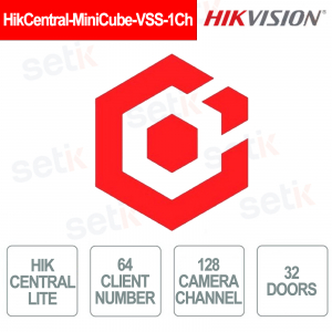 HikCentral-MiniCube-VSS-1Ch 1-Channel IP Video Expansion License for HikCentral Mini Cube/64 - Hikvision