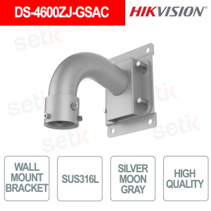 DS-4600ZJ-GSAC SUS316L Stainless Steel Wall Mount Bracket for Video Surveillance - Hikvision