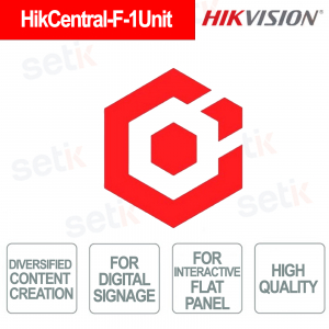 HikCentral-F-1Unit – Solution d'affichage dynamique et de gestion de contenu HikCentral FocSign - Hikvision