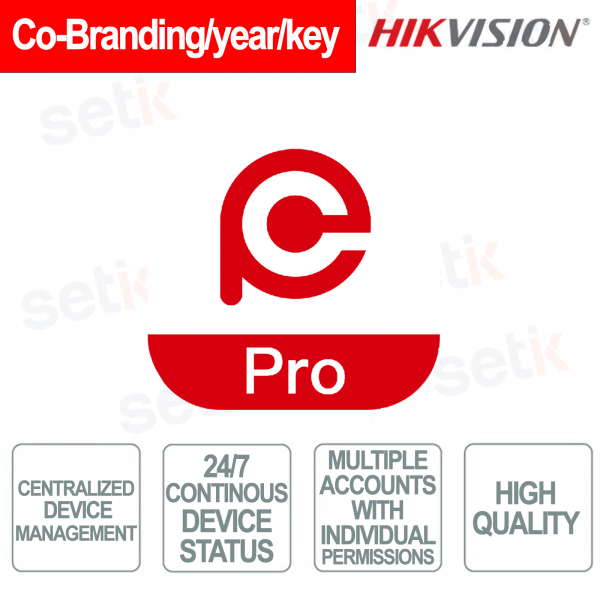Service de co-branding/année/clé pour Hik-Connect et HikCentral Connect - Hikvision