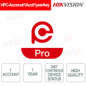 HPC-Account/1Acct/1year/key Annual Account Hik-Partner Pro for Professional Management - Hikvision