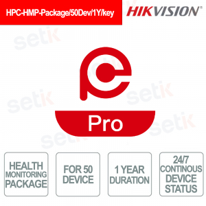HPC-HMP-Package 50 Devices 1 Year – Hik-Partner Pro Health Monitoring License - Hikvision
