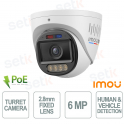 IPC-PU8HP-6T0-IMOU 6MP 2.8mm PoE Full Color IP67 Turret IP Camera with AI Detection - Imou