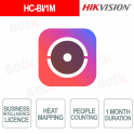 HC-BI/1M – Licence Business Intelligence d'un mois avec cartographie thermique et comptage de personnes - Hikvision