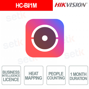 HC-BI/1M – Licenza Business Intelligence 1 Mese con Heat Mapping e People Counting - Hikvision