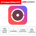 HC-Timelapse/1095Day/1CH/3Y Licenza Cloud Time-Lapse 1 Canale Video 1095 Giorni 3 Anni - Hikvision