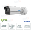 copy of Caméra IP extérieure Hyundai HYU-311 4MP de type bullet avec objectif motorisé 2,8-12 mm, IR 30 m, PoE, IP67
