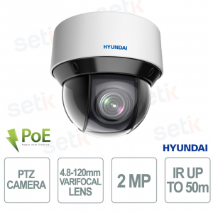 Caméra dôme IP PTZ HYU-945-RE 2MP Full HD Zoom 25x IR Portée 50 m PoE+ IP66 - Hyundai