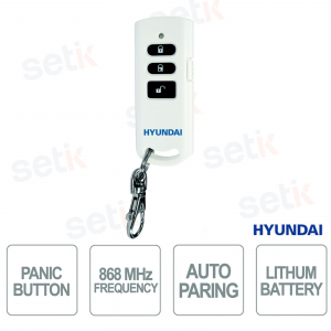 Telecomando Wireless HYU-68 Smart4Home 868MHz Antifurto con Pulsante Antipanico e Portata 100m - Hyundai
