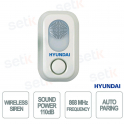 HYU-69 868 MHz Smart4Home 110 dB Wireless Indoor Siren with Voice Notifications and Customizable Audio - Hyundai