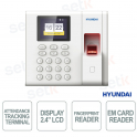 HYU-731-U Biometric Time Attendance Terminal with Fingerprint, EM Card Reader, and TCP/IP - Hyundai