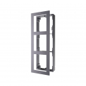 HYU-719-U NEXTGEN Frame for 3 Video Intercom Modules, Surface Mount in Aircraft-Grade Aluminum - Hyundai