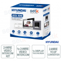 HYU-719-U Châssis NEXTGEN pour 3 modules d'interphone vidéo, montage en surface en aluminium de qualité aéronautique - Hyundai