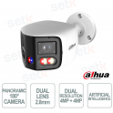 IPC-PFW3859S-A180-AS-PV White 8MP 180° WizSense TiOC Bullet IP Camera with AI, Active Deterrence and PoE+ - Dahua