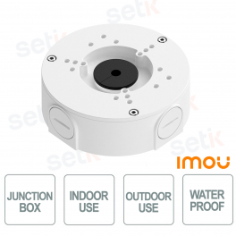 PFB-JB-IMOU White Aluminum Waterproof Junction Box for Indoor and Outdoor IP Cameras - Imou
