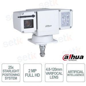 copy of Positionneur ONVIF IP PTZ - 2MP - Optique 4,8-120 mm - Zoom 25x - IR 150m - Intelligence Artificielle