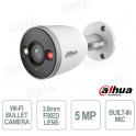 Telecamera Dahua WiFi 5MP 3.6mm Bullet IP67 con AI Human Detection, Smart Dual Light e Microfono Integrato - Dahua