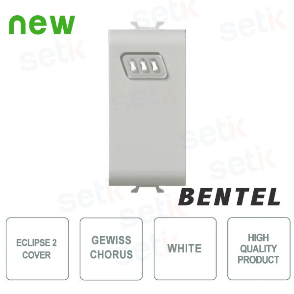 Eclipse 2 Cover - Gewiss Chorus Bianco - Bentel