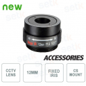 12mm Linse 3Mpx. F1.6. 1 / 2,5" CS. HFOV 27 °