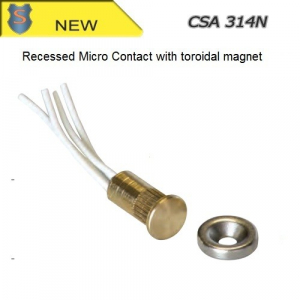 Built-in microcontact with toroidal magnet