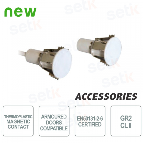 / setik Contacto magn/ético de empotrar para puertas blindadas/