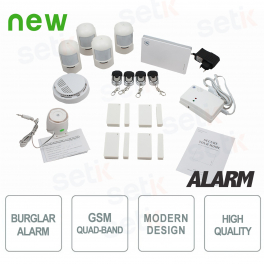 Al kit4w gen1 antifurto allarme domestico wireless completo gsm ... Antifurto casa perimetrale