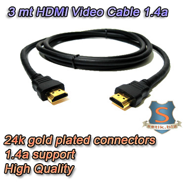 Cable Vidéo 3mt HDMI