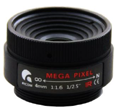 4mm Iris Festobjektiv 4MPCSFIX_RICOM