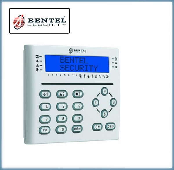LCD Keypad with Proximity Reader and 3 I/O Terminals. Bentel. ABSOLUTA by Bentel.