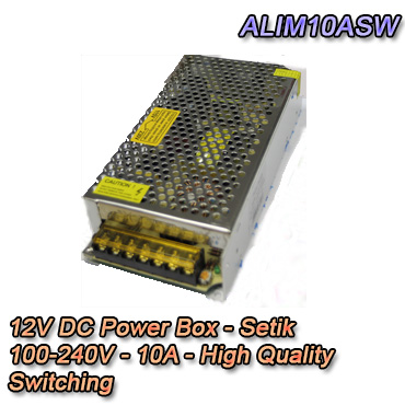 Alimentatore Box - Setik Alimentatore Box con potenza 10A switching - Setik