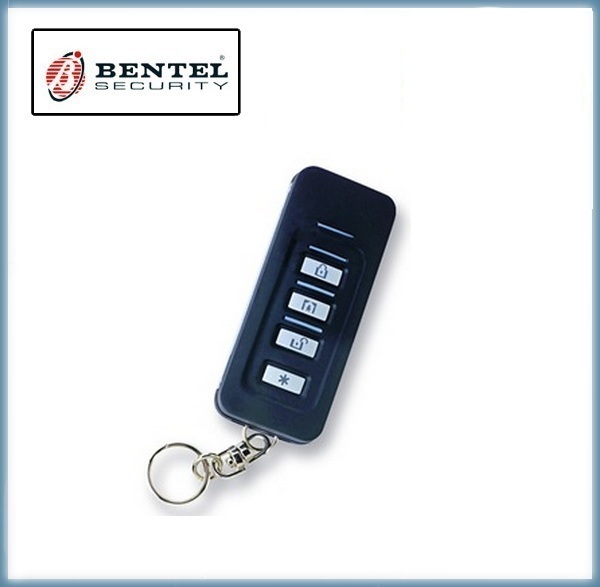 Wireless bidirectional key/remote control for managing the alarm system