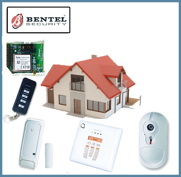KIT Antifurto Allarme Domestico Wireless Completo - Bentel