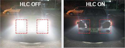 Imagen de ejemplo de la función de compensación de luz alta HLC