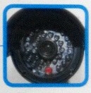 La telecamera finta presenta la luce che riproduce fedelmente quella dell'illuminatore IR