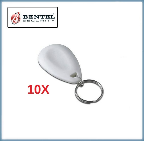 10 x white proximity tags