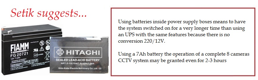Setik suggests... Setik suggests to use a battery